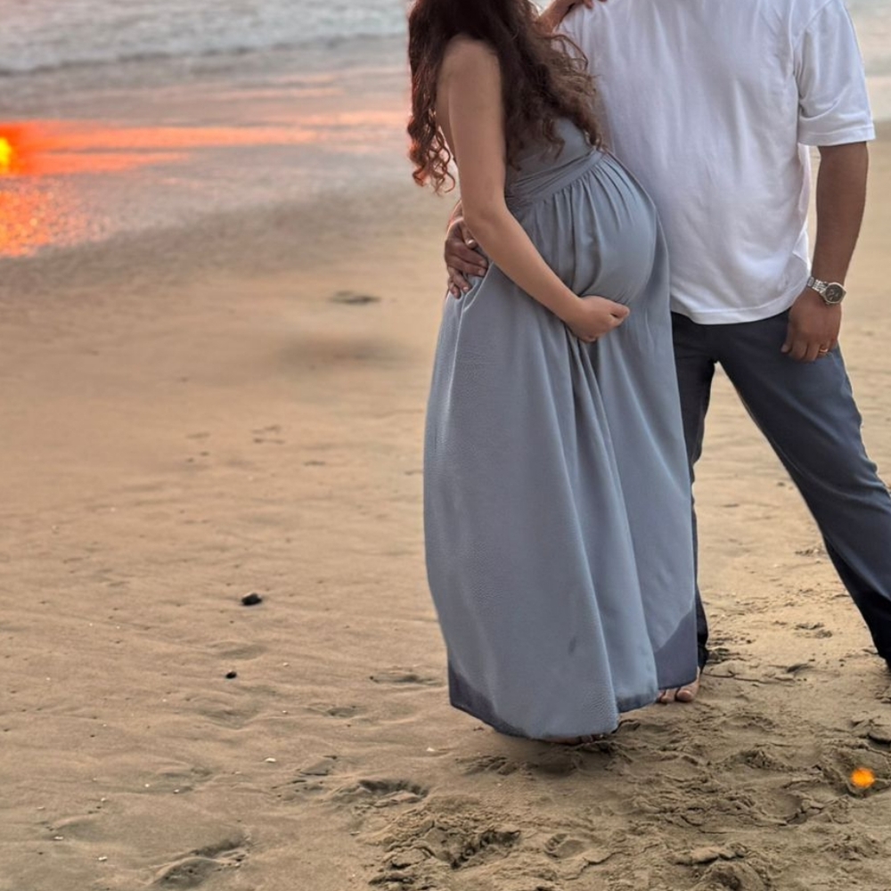 Elegant Blue Halter Maxi Dress